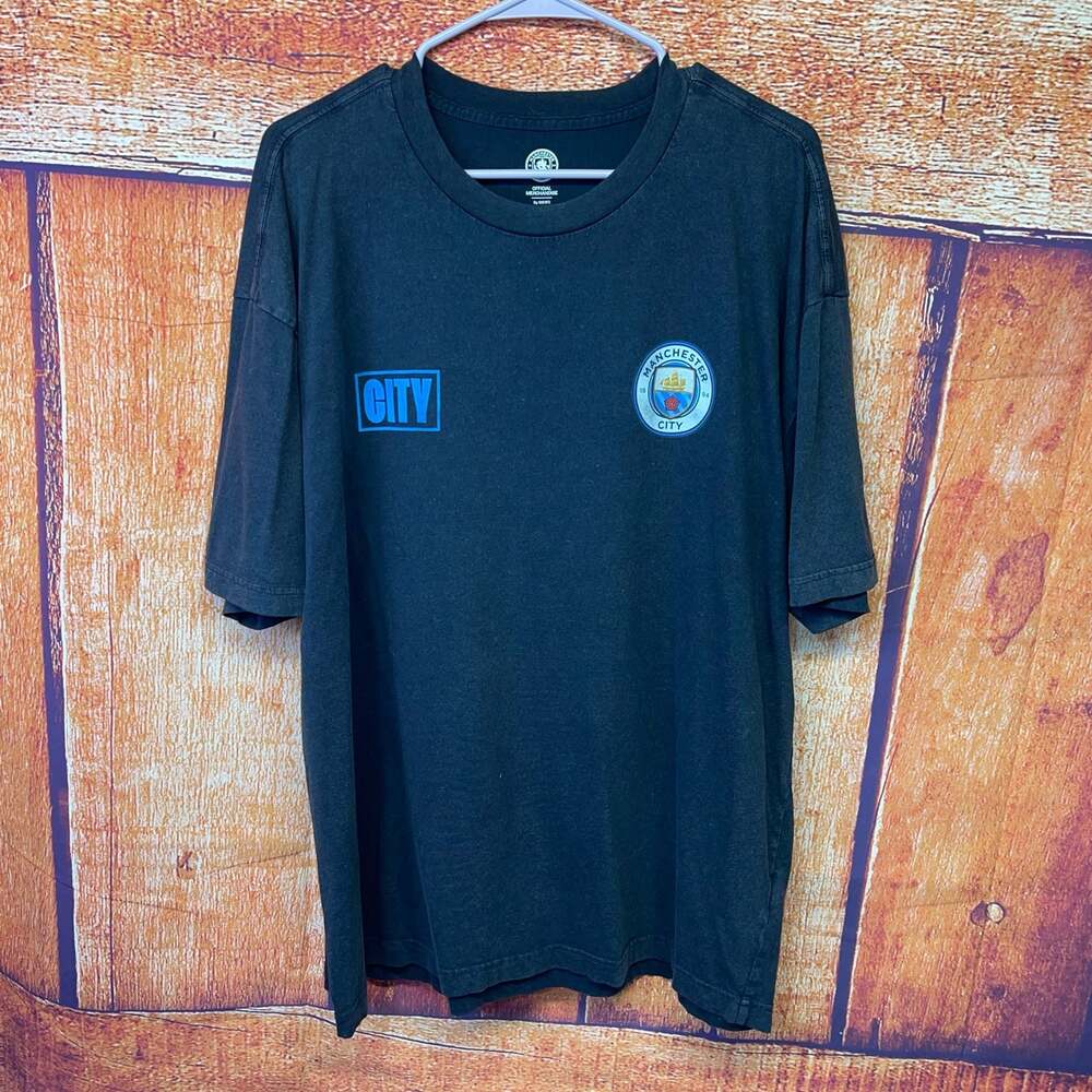 Manchester City 2023 Treble Winners Graphic T-Shirt Black XL
